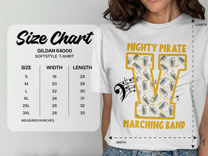 Jen Peete Designs Clothing T-shirts Customizable Marching Band T-shirt