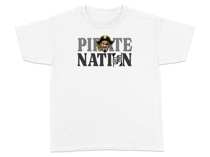 Jen Peete Designs Clothing T-shirts Customizable Pirate Nation Band Graphic T-Shirt
