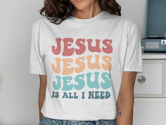 Jen Peete Designs Clothing T-shirts Jesus Is All I Need T-Shirts