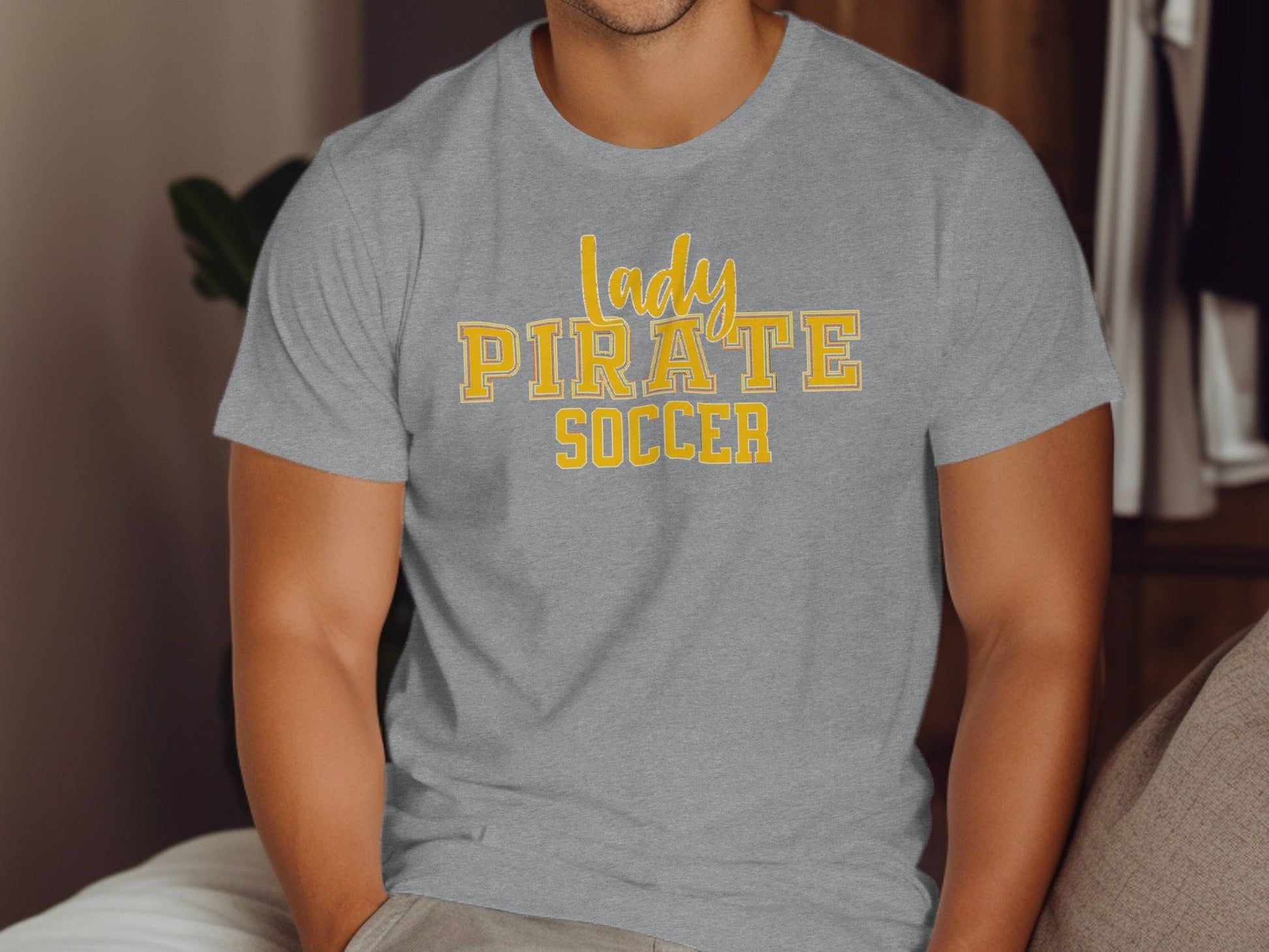 Jen Peete Designs Clothing T-shirts Lady Pirate Soccer Graphic T-Shirt