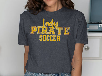 Jen Peete Designs Clothing T-shirts Lady Pirate Soccer Graphic T-Shirt