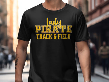 Jen Peete Designs Clothing T-shirts Lady Pirate Track & Field Tee