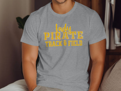 Jen Peete Designs Clothing T-shirts Lady Pirate Track & Field Tee
