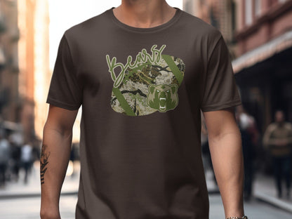 Jen Peete Designs Clothing T-shirts LCM Bears Camouflage Football Graphic T-Shirt