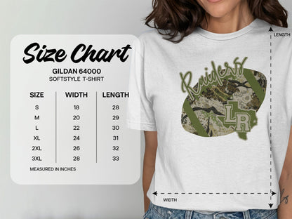 Jen Peete Designs Clothing T-shirts Lumberton Raiders Camouflage Football Graphic T-Shirt