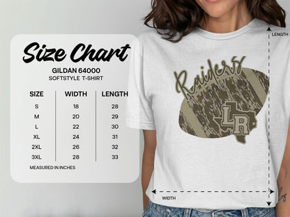 Jen Peete Designs Clothing T-shirts Lumberton Raiders Camouflage Football Graphic T-Shirt