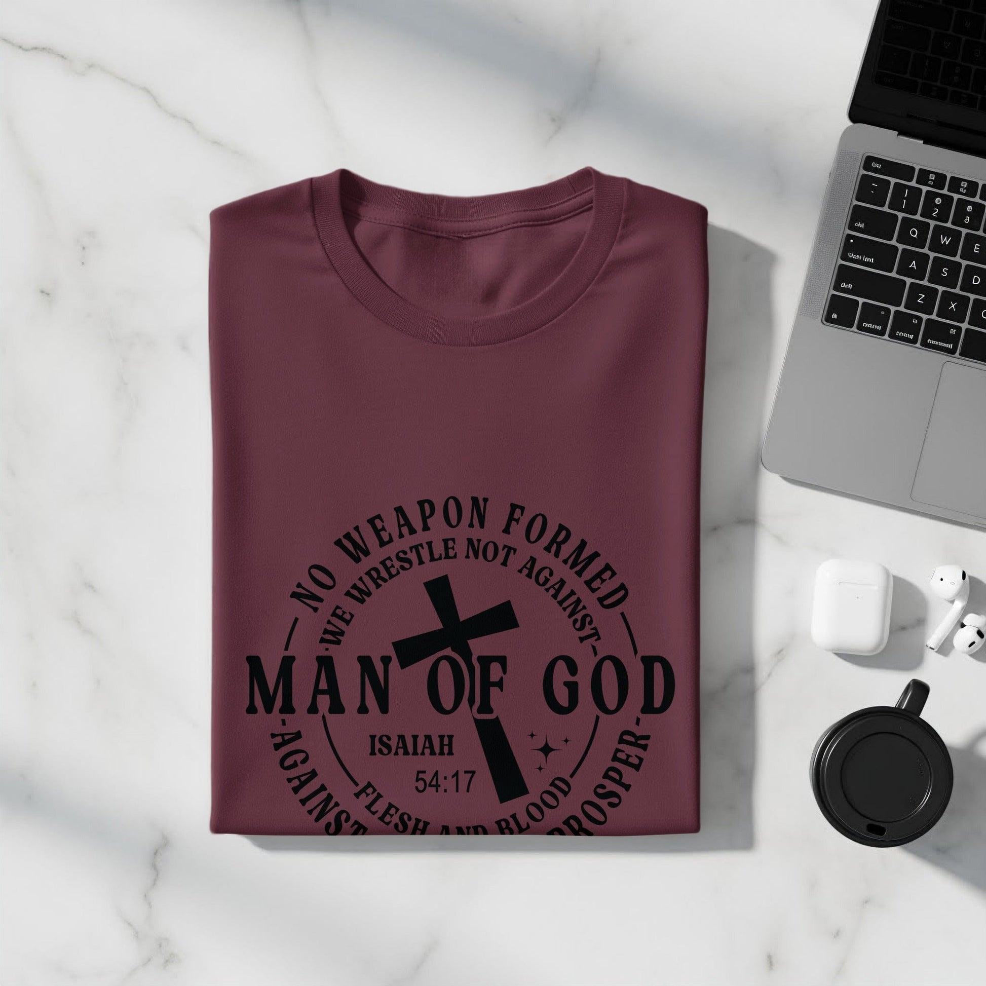Jen Peete Designs Clothing T-shirts Man Of God Statement T-Shirts