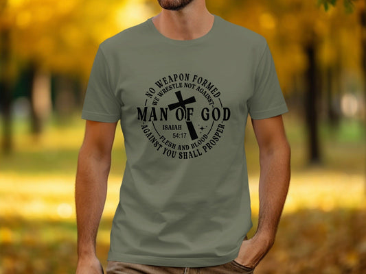 Jen Peete Designs Clothing T-shirts Man Of God Statement T-Shirts