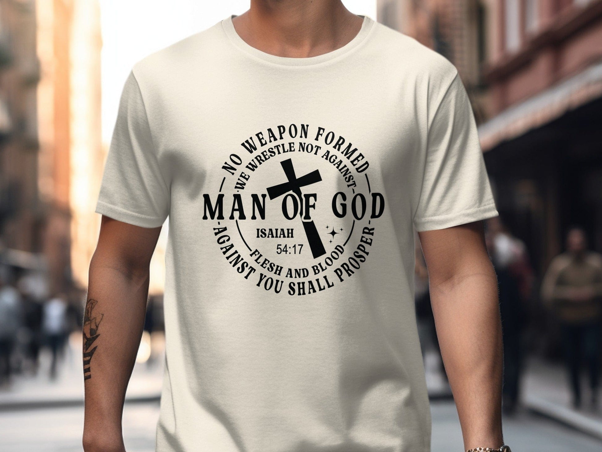 Jen Peete Designs Clothing T-shirts Man Of God Statement T-Shirts