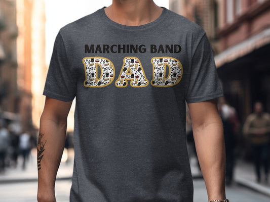 Jen Peete Designs Clothing T-shirts Marching Band Dad T-Shits