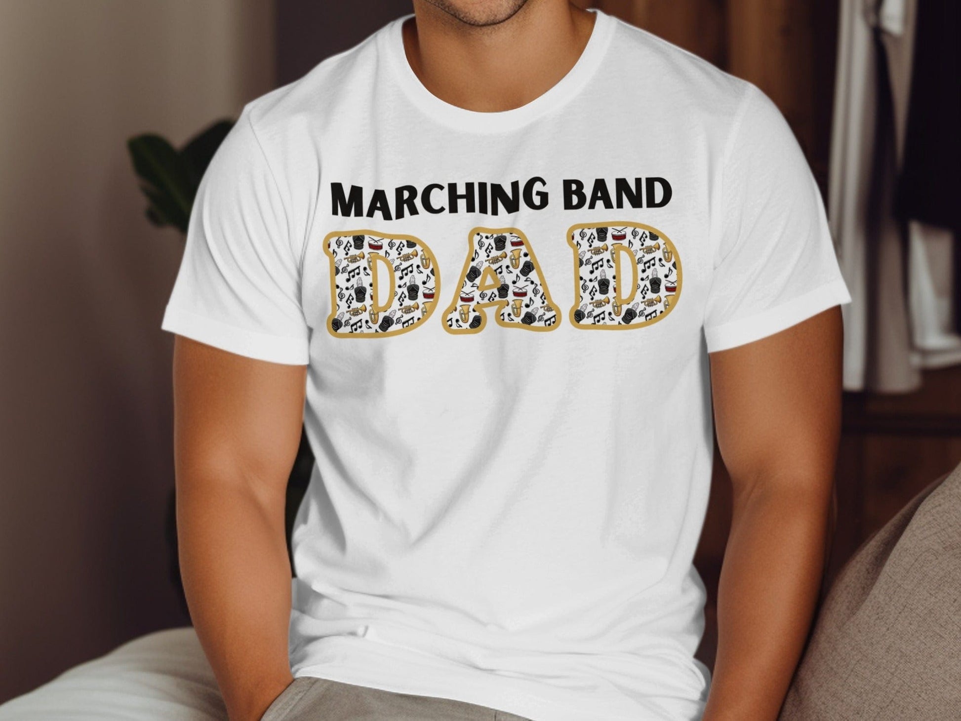 Jen Peete Designs Clothing T-shirts Marching Band Dad T-Shits