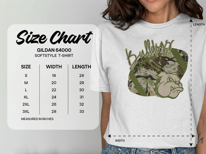 Jen Peete Designs Clothing T-shirts Nederland Bulldogs Camouflage Football Graphic T-Shirt