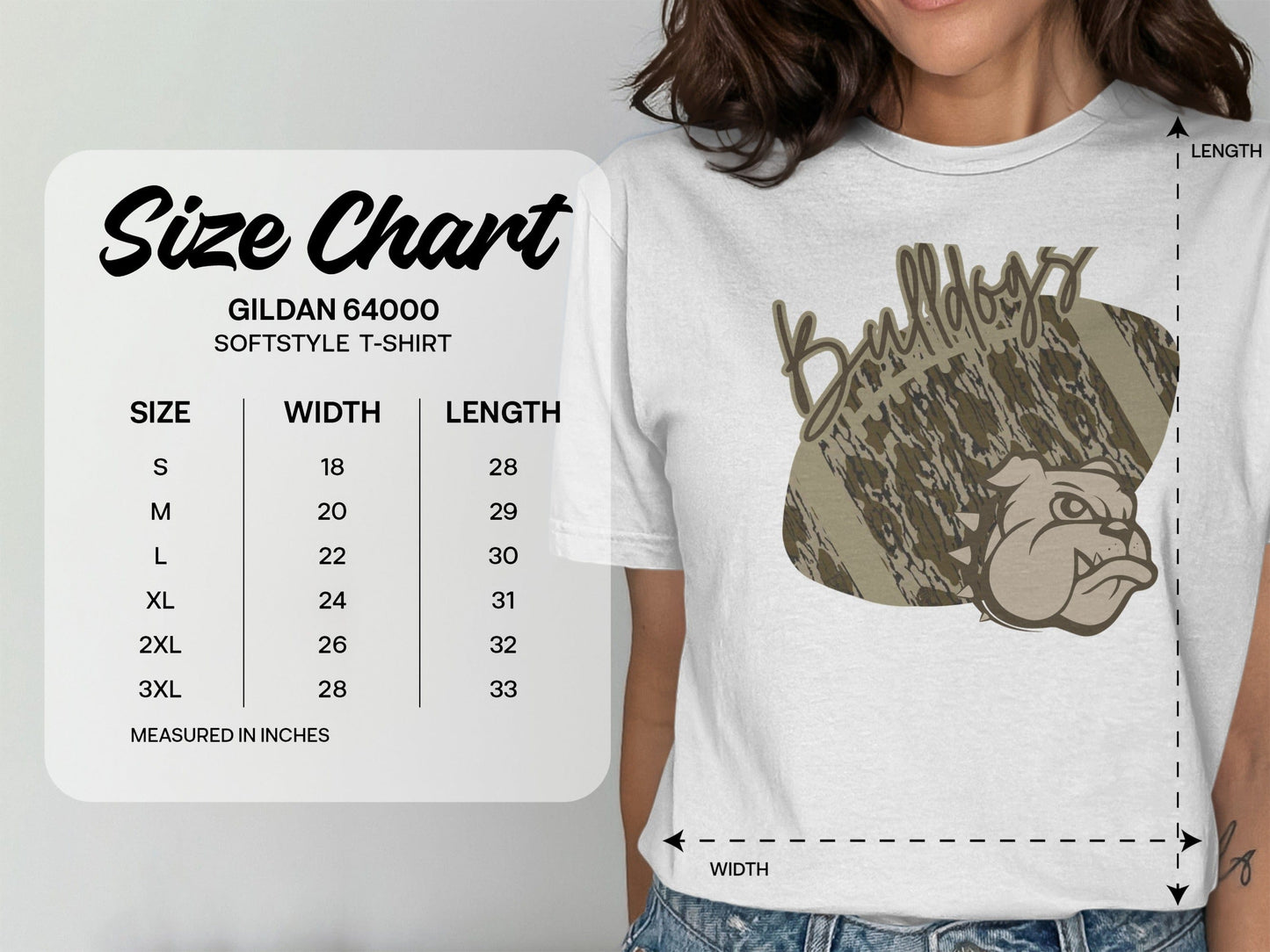 Jen Peete Designs Clothing T-shirts Nederland Bulldogs Camouflage Football Graphic T-Shirt
