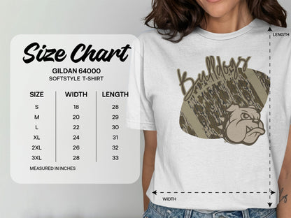 Jen Peete Designs Clothing T-shirts Nederland Bulldogs Camouflage Football Graphic T-Shirt