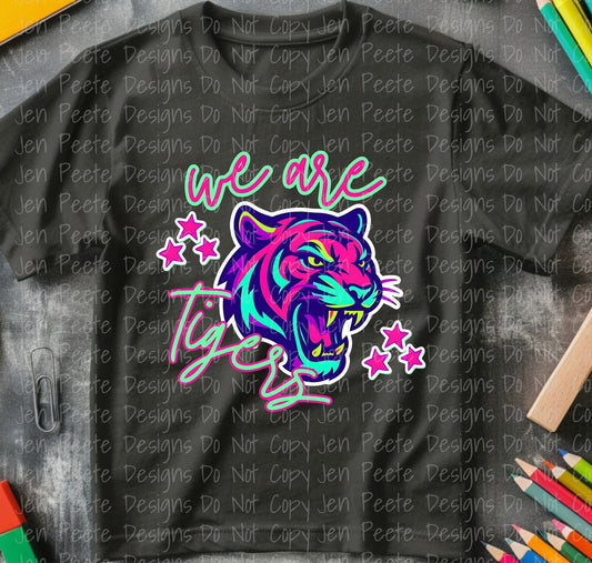 Jen Peete Designs Clothing T-shirts Neon School Mascot | Tigers | Tees, Hoodies, Sweatshirts