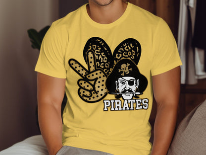 Jen Peete Designs Clothing T-shirts Peace, Love Pirates Spirit Shirt