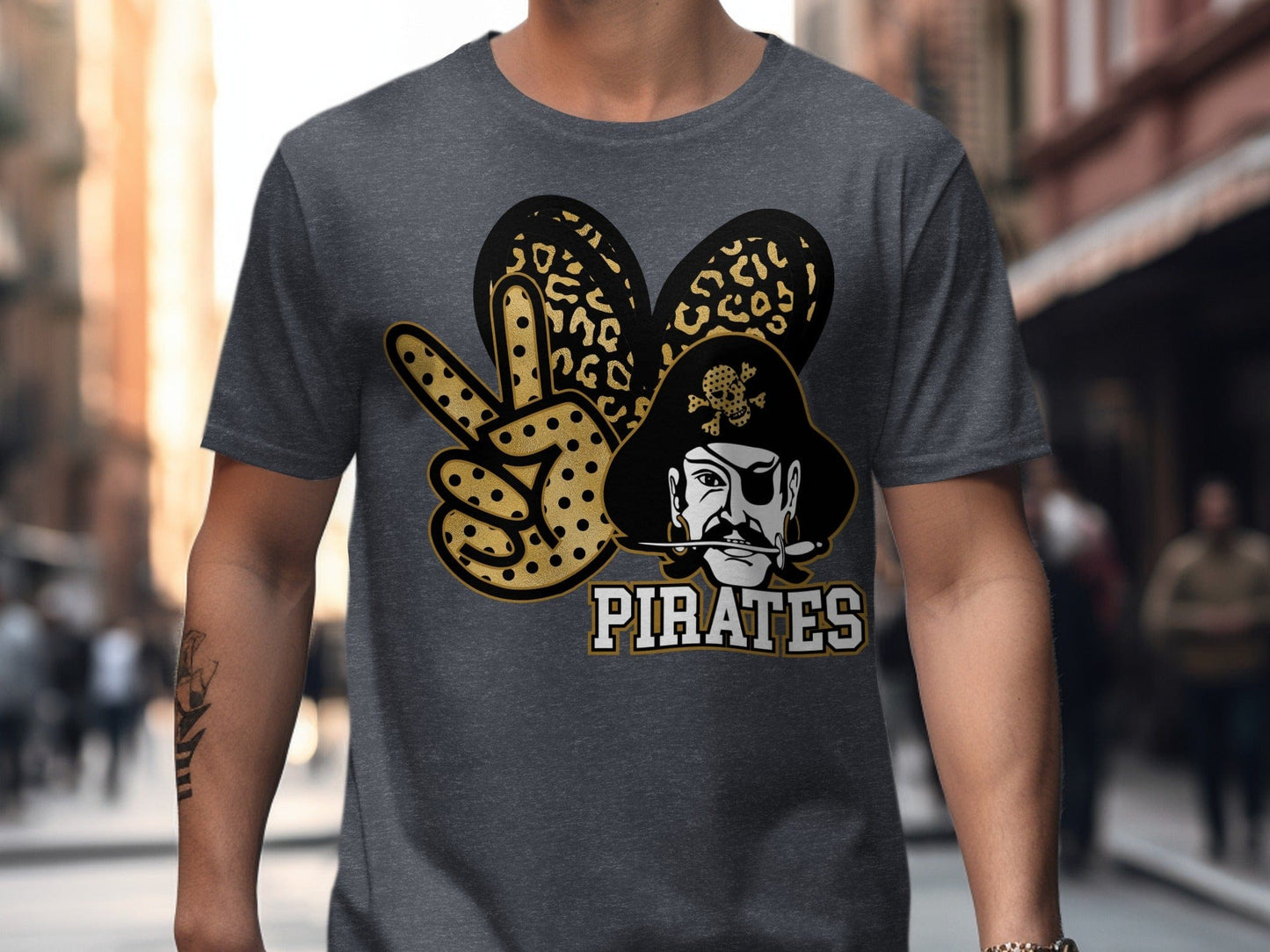Jen Peete Designs Clothing T-shirts Peace, Love Pirates Spirit Shirt