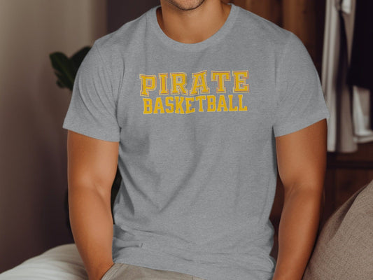 Jen Peete Designs Clothing T-shirts Pirate Basketball Graphic T-Shirt