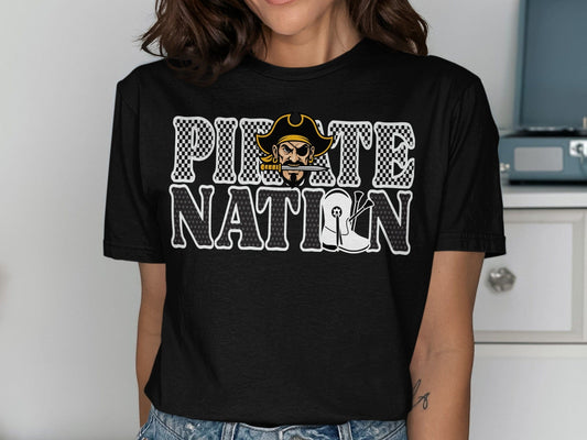 Jen Peete Designs Clothing T-shirts Pirate Nation Twiller Graphic T-Shirt