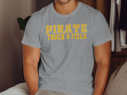 Jen Peete Designs Clothing T-shirts Pirate Track & Field Text T-Shirt