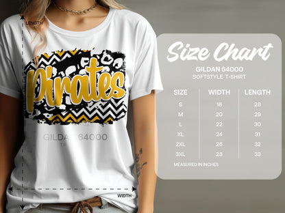 Jen Peete Designs Clothing T-shirts Pirates Black And Gold T-Shirt