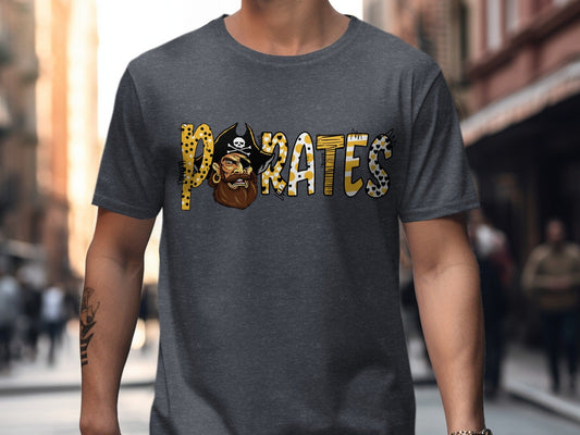 Jen Peete Designs Clothing T-shirts Pirates Graphic T-Shirt