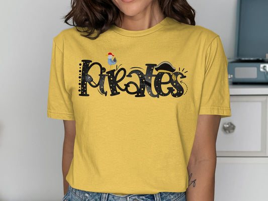 Jen Peete Designs Clothing T-shirts Pirates Illustration Spirit Shirt