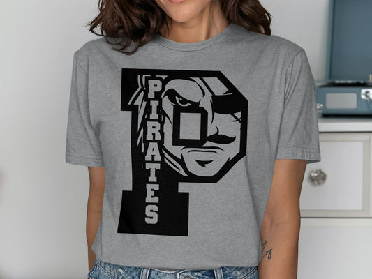 Jen Peete Designs Clothing T-shirts Pirates Initial P Graphic T-Shirts