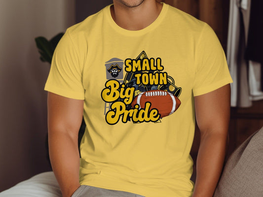 Jen Peete Designs Clothing T-shirts Pirates Show Your Small Town Big Pride T-Shirt