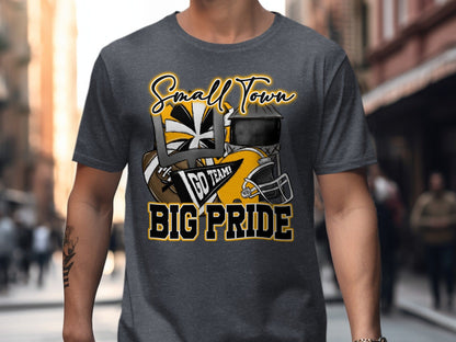 Jen Peete Designs Clothing T-shirts Pirates Small Town Big Pride Football Theme Spirit Shirt