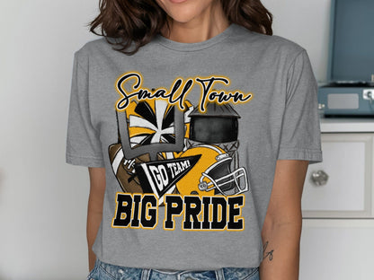Jen Peete Designs Clothing T-shirts Pirates Small Town Big Pride Football Theme Spirit Shirt