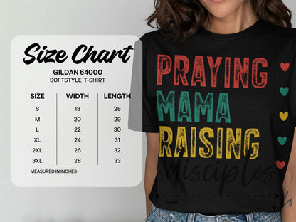 Jen Peete Designs Clothing T-shirts Praying Mama Raising Disciples T-Shirts