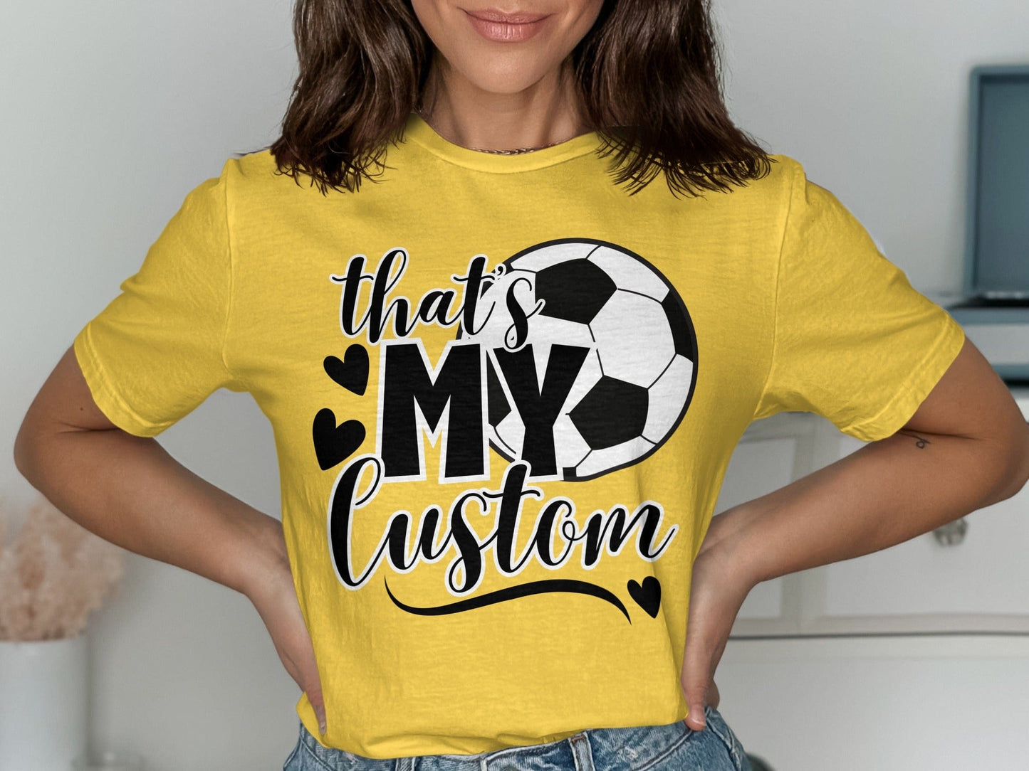 Jen Peete Designs Clothing T-shirts That's My (Custom Relation/Name)  Soccer Spirit Shirt