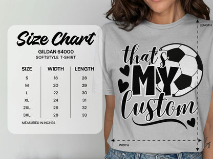 Jen Peete Designs Clothing T-shirts That's My (Custom Relation/Name)  Soccer Spirit Shirt