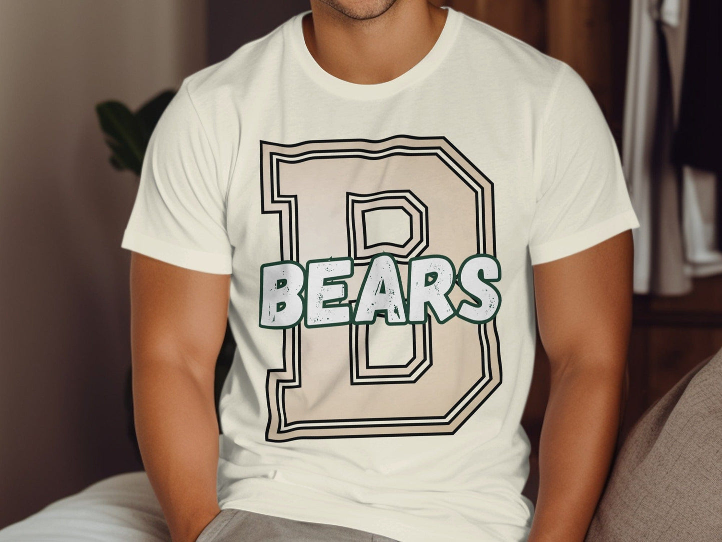 Jen Peete Designs Clothing T-shirts Varsity Bears Mascot Spirit Shirt