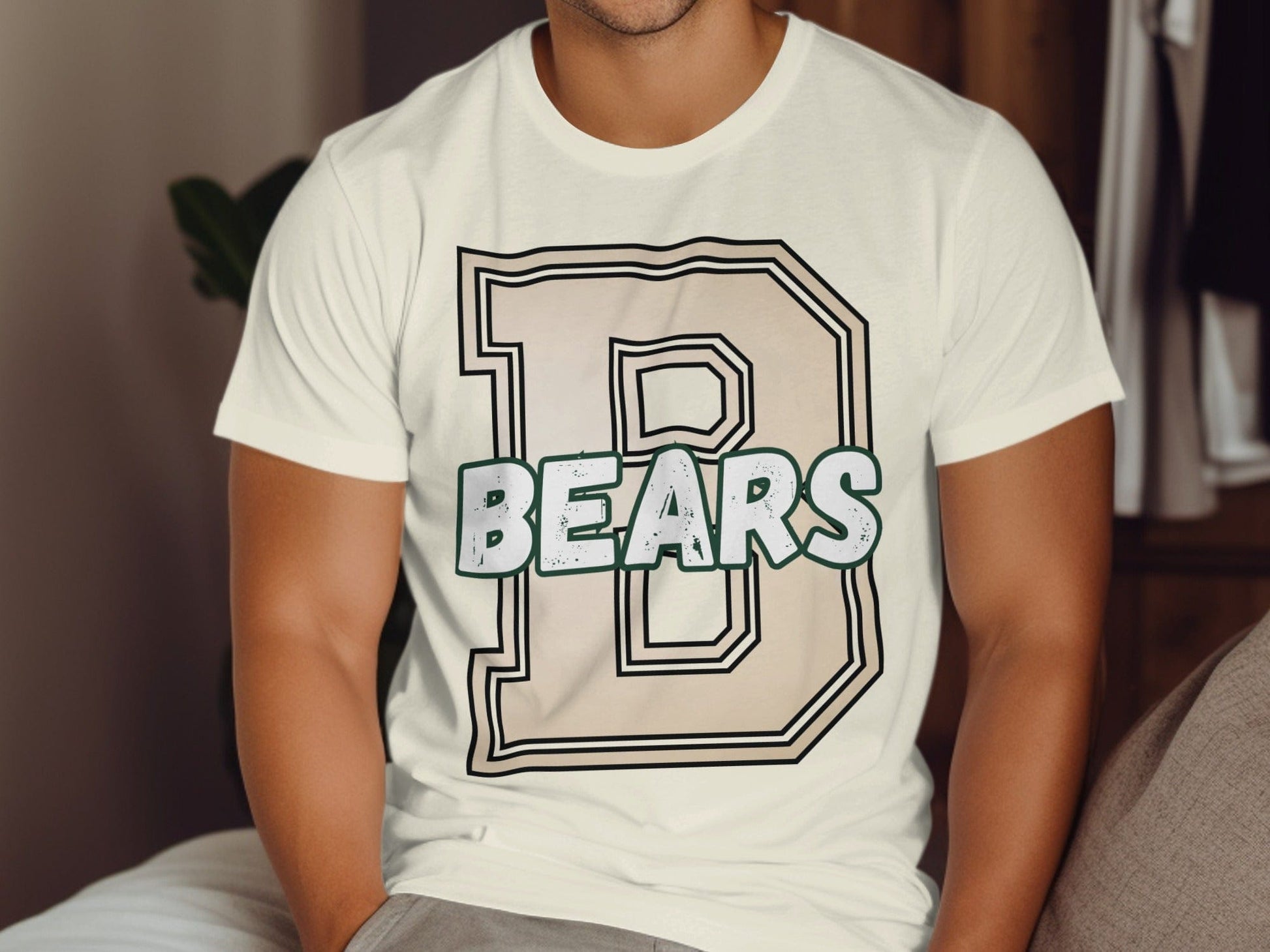 Jen Peete Designs Clothing T-shirts Varsity Bears Mascot Spirit Shirt