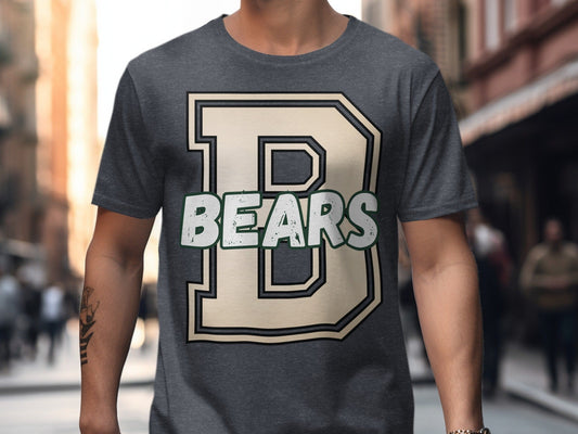 Jen Peete Designs Clothing T-shirts Varsity Bears Mascot Spirit Shirt
