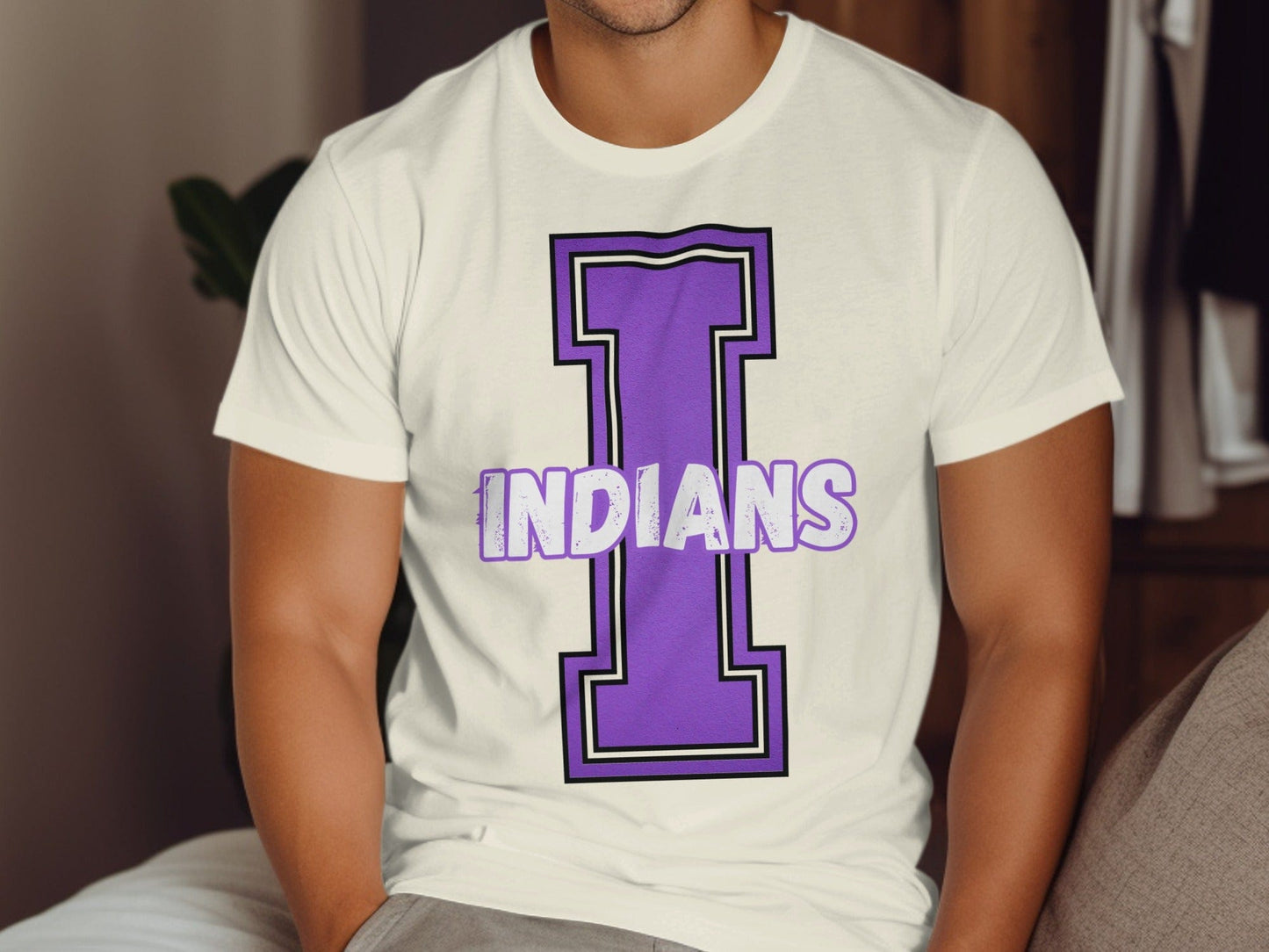 Jen Peete Designs Clothing T-shirts Varsity Indians Mascot Spirit Shirt