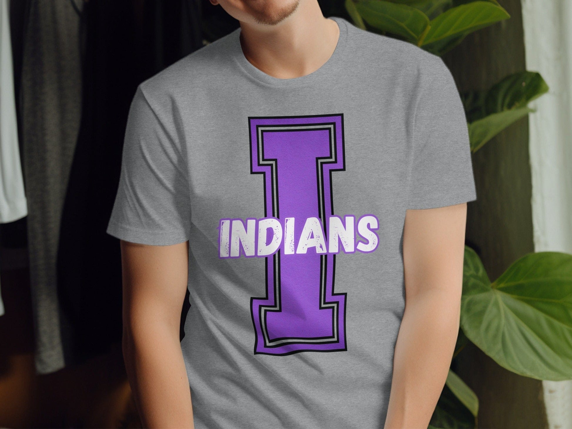 Jen Peete Designs Clothing T-shirts Varsity Indians Mascot Spirit Shirt