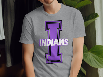 Jen Peete Designs Clothing T-shirts Varsity Indians Mascot Spirit Shirt