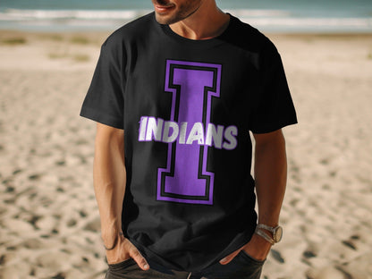 Jen Peete Designs Clothing T-shirts Varsity Indians Mascot Spirit Shirt