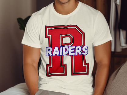 Jen Peete Designs Clothing T-shirts Varsity Raiders Mascot Spirit Shirt