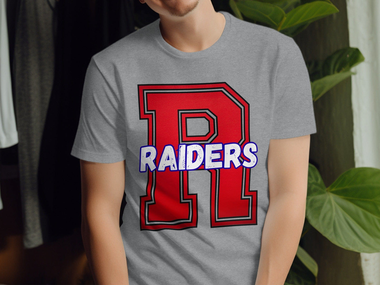 Jen Peete Designs Clothing T-shirts Varsity Raiders Mascot Spirit Shirt