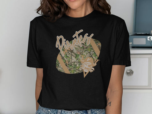 Jen Peete Designs Clothing T-shirts Vidor Pirates Camouflage Football Graphic T-Shirt