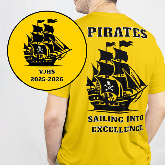 Jen Peete Designs Clothing T-shirts VJHS "Sailing Into Excellence" 2025-2026 School Spirit T-Shirt