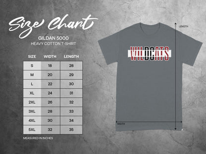 Jen Peete Designs Clothing T-shirts Wildcats Text Design Graphic Tops