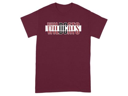 Jen Peete Designs Clothing T-shirts Wildcats Text Design Graphic Tops