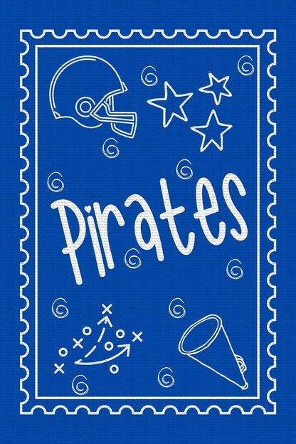 Jen Peete Designs Digital Canva Template Football Stamp School Spirit Design