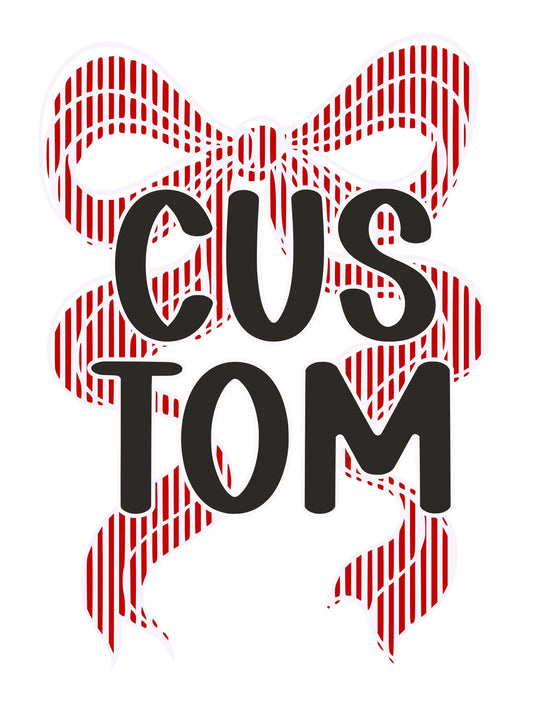 Jen Peete Designs Digital Custom Seersucker Mascot