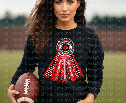 Jen Peete Designs Digital Customizable Homecoming Mum Digital Design – 2 Color & Mascot Options